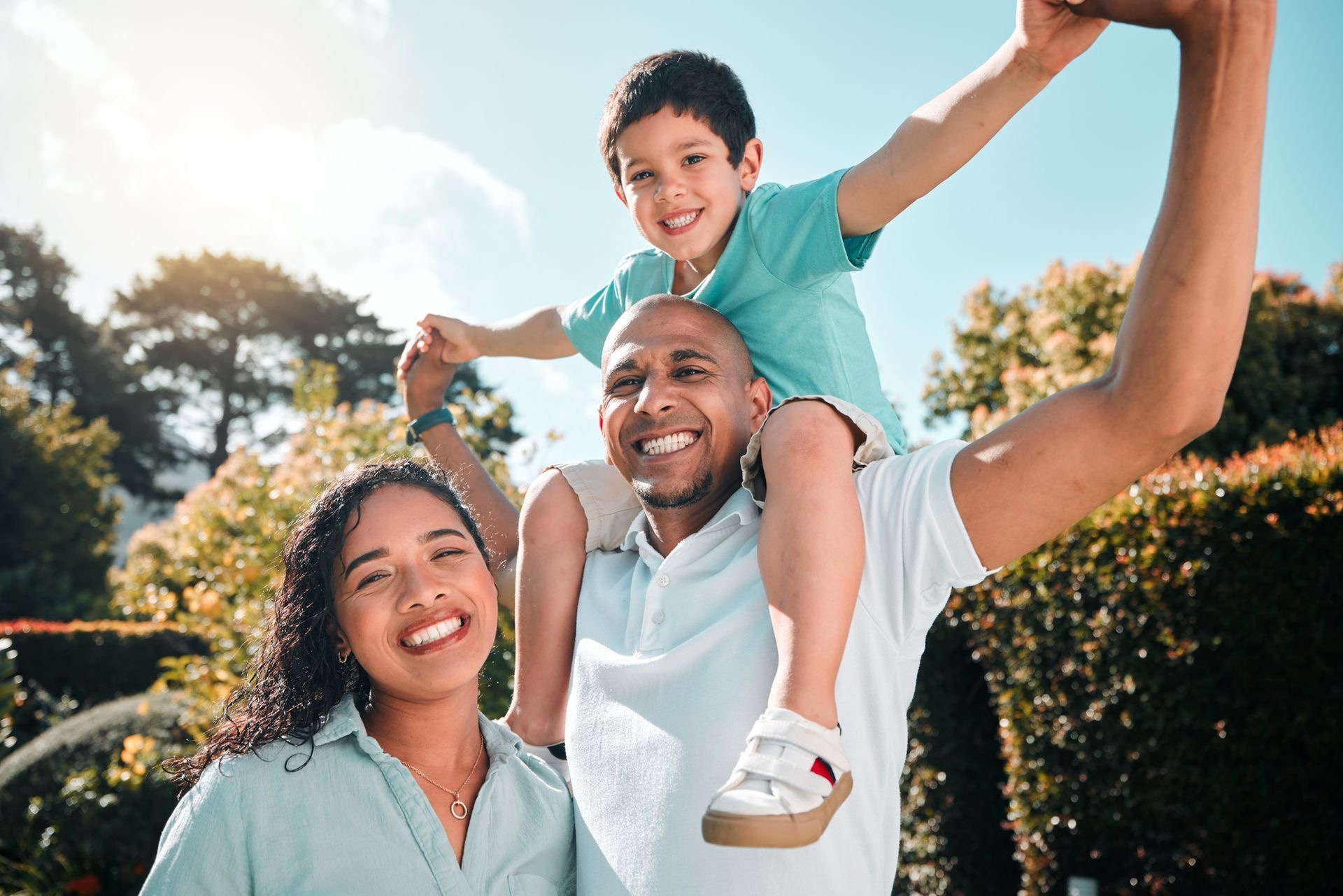 Família feliz com saúde integral